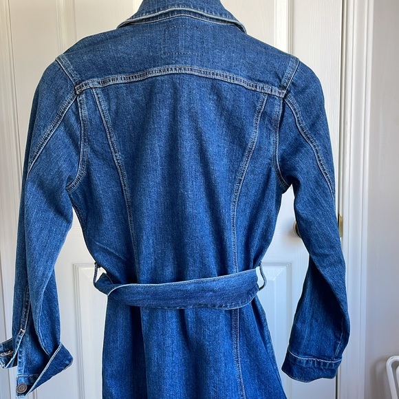 Lucky Brand midi length jean coat - Picture 3 of 8